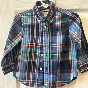 Toddler Ralph Lauren plaid button up